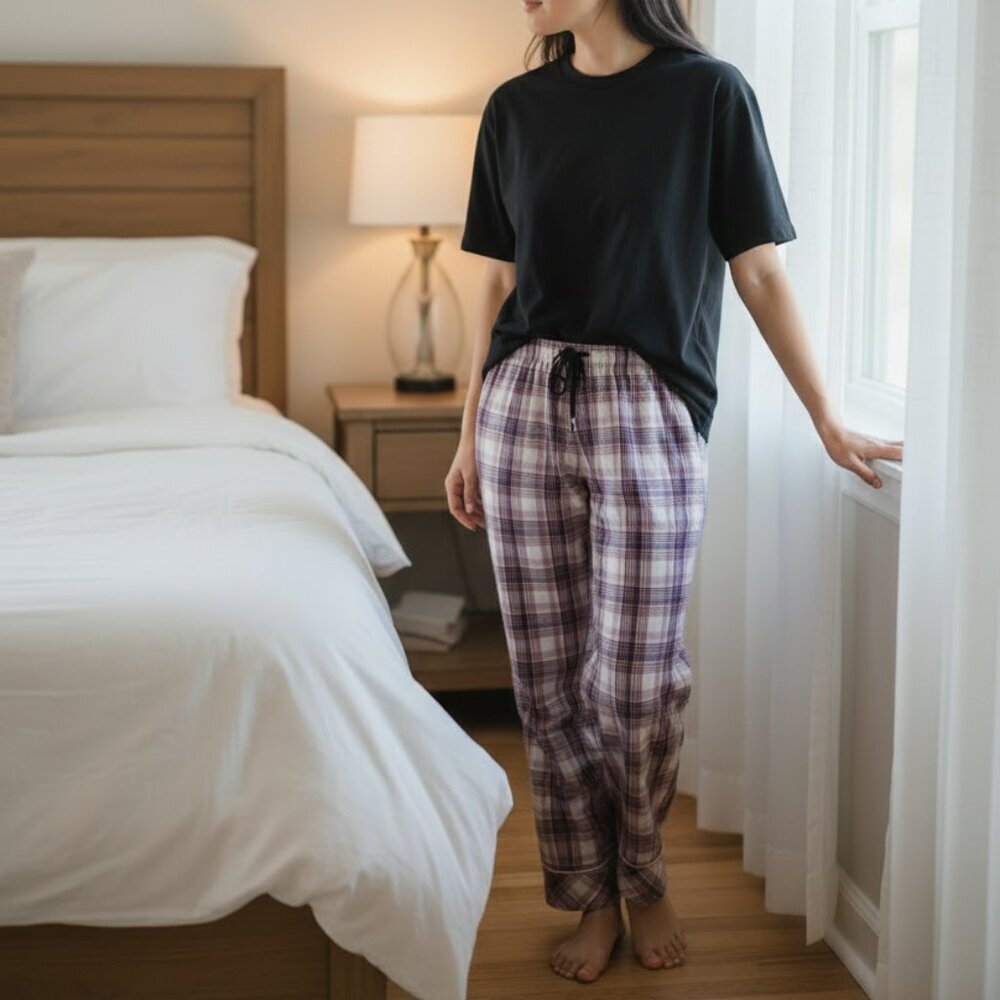 Victoria's Secret Women's Plaid Pajama Lounge Pants cuffed multicolor Size XL